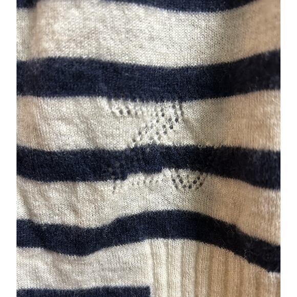 Zadig & Voltaire Miss CP Ivory Stripes Cashmere Crystal-Embellished Sweater - S - Picture 6 of 10